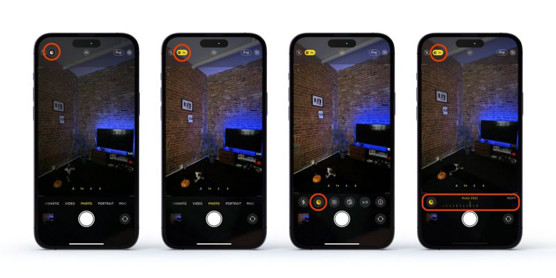 Cách sử dụng Chế độ chụp đêm trên iPhone 15