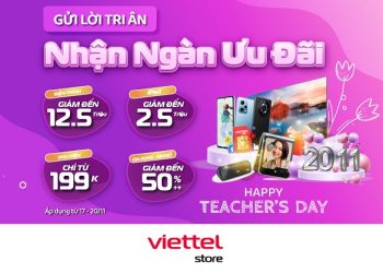 Happy teacher’s day – Gửi lời tri ân, nhận ngàn ưu đãi giảm đến 12,5 triệu đồng