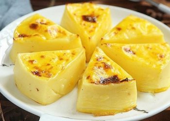 Cách làm bánh trứng sữa nướng bằng nồi chiên không dầu thơm ngon, béo ngậy