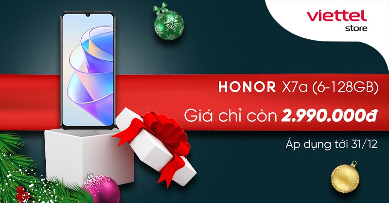 HONOR X7a giảm sốc – Giá chỉ còn 2.990.000 đồng, bảo hành 1 đổi 1 trong 100 ngày
