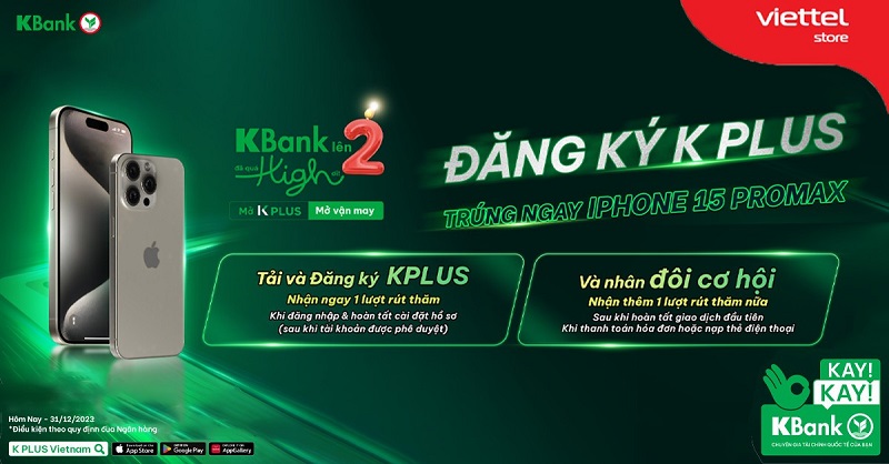 Đăng ký K Plus – Trúng ngay iPhone 15 Pro Max
