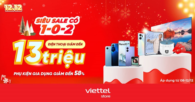 Siêu sale có 1-0-2: Điện thoại giảm đến 13 triệu, phụ kiện, gia dụng giảm đến 58%