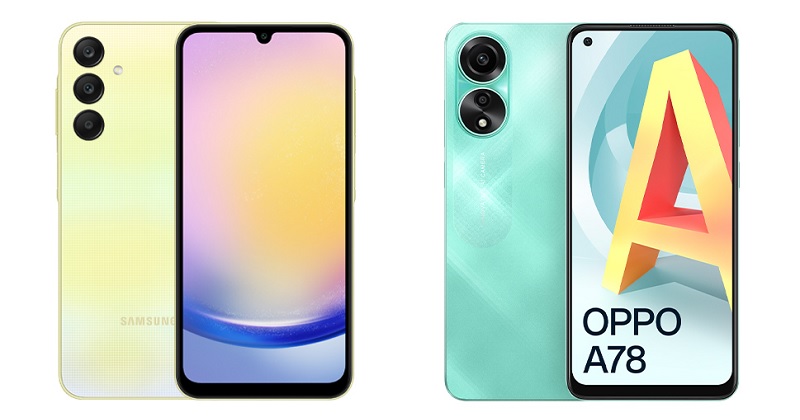 So sánh Samsung Galaxy A25 5G và OPPO A78: Nên mua điện thoại nào?
