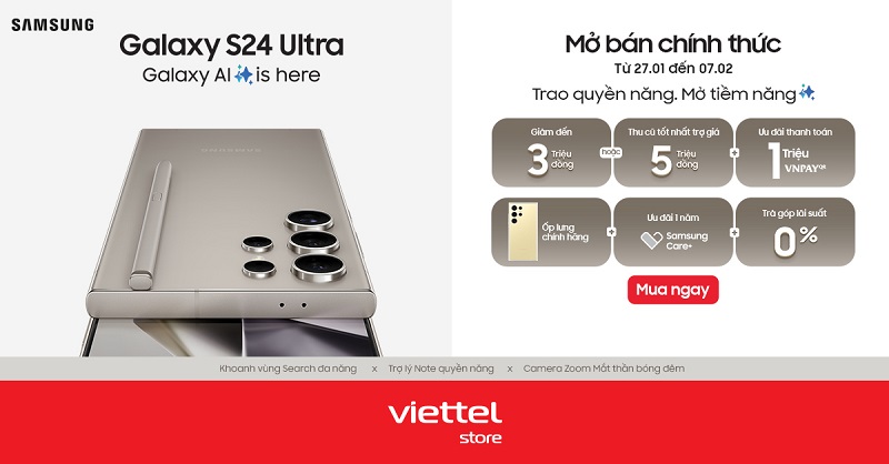 Toàn cảnh sự kiện trả hàng sớm Galaxy S24 Series tại Viettel Store