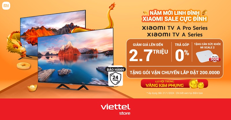 Năm mới linh đình – Xiami sale cực đỉnh – Xiaomi TV A Pro Series và A Series giảm giá lên đến 2,7 triệu