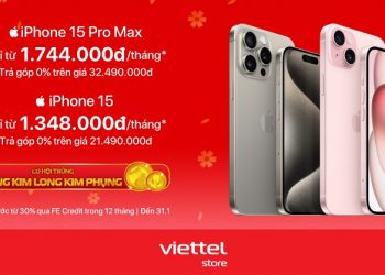 Lần đầu tiên trả góp 0% iPhone 15 Series áp dụng trên giá khuyến mãi có tại Viettel Store