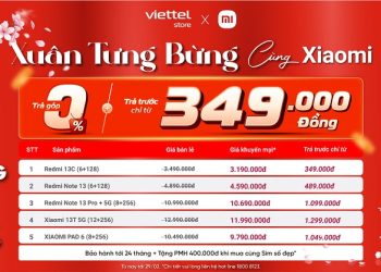 Xuân tưng bừng cùng Xiaomi – Săn deal cực hời, trả góp 0%, trả trước chỉ từ 349.000 đồng
