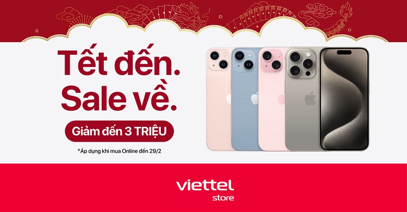 Tết đến. Sale về – iPhone giảm đến 3.000.000đ