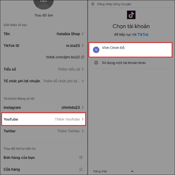 Bạn nhấn chọn mục Thêm YouTube