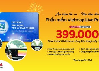 An toàn lái xe – Yên tâm đón tết, Phần mềm Vietmap Live Pro (1năm) giá ngày Tết chỉ còn 399.000đ