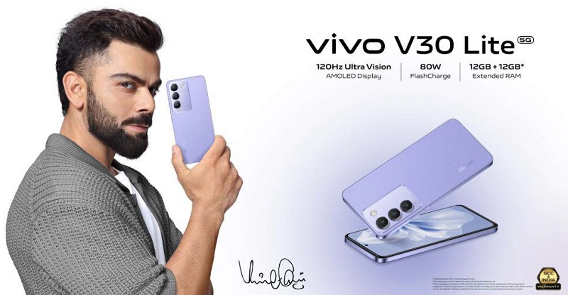Vivo ra mắt Vivo V30 Lite: Trang bị màn hình AMOLED, vi xử lý Snapdragon 4 Gen 2