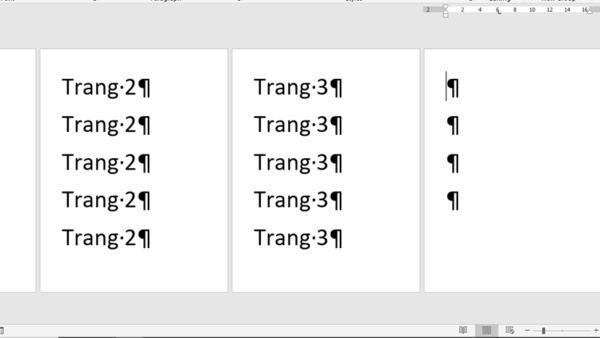 Nhấn tổ hợp phím Ctrl + Shift + * để hiển thị các ký tự ¶