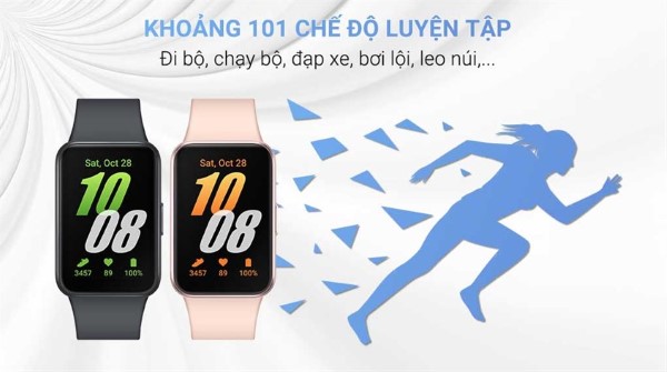 Tích hợp hơn 100 chế độ hỗ trợ luyện tập thể thao.