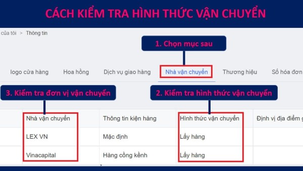 Theo dõi tình trạng đơn hàng.