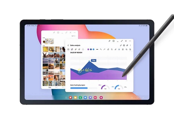 A tablet with a stylus on the screen
Description automatically generated