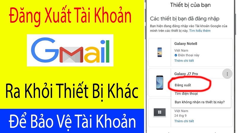 Cách đăng xuất Gmail khỏi tất cả các thiết bị đảm bảo an toàn