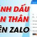 cách đánh dấu bạn thân trên Zalo