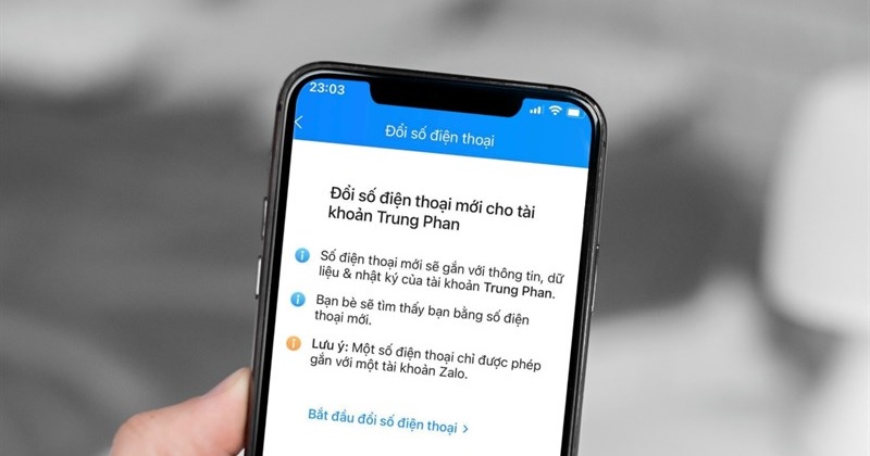 Hướng dẫn cách chuyển tài khoản Zalo sang số điện thoại khác