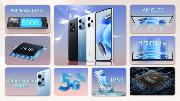 Xiaomi Redmi Note 12 Pro siêu phẩm tầm trung đáng trải nghiệm 2024.