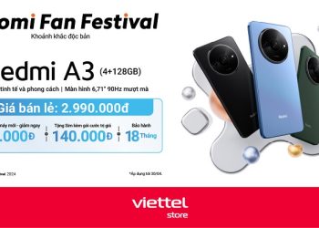 Viettel Store mở bán Redmi A3 giá chỉ 2.990.000 đồng