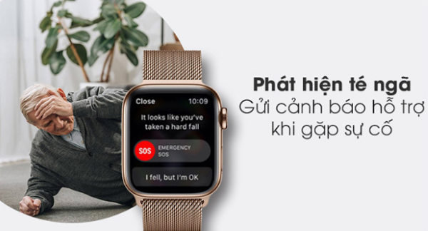 Phát hiện cảnh báo té ngã là tính năng được đánh giá cao trên Apple Watch.