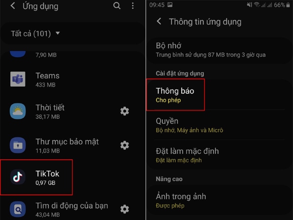 Tìm và chọn TikTok 