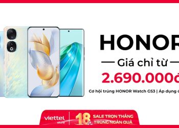 Mua điện thoại HONOR giá chỉ từ 2.690.000đ cùng cơ hội trúng HONOR Watch GS3