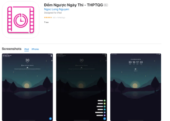 App Đếm Ngược Ngày Thi