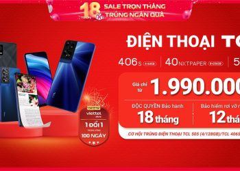 Mua điện thoại TCL giá chỉ từ 1.990.000đ cùng cơ hội trúng điện thoại TCL 505, 406S