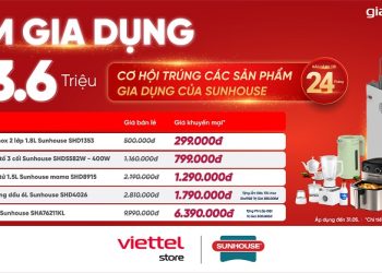 Sắm gia dụng giảm đến 3,6 triệu cùng cơ hội trúng sản phẩm gia dụng của Sunhouse