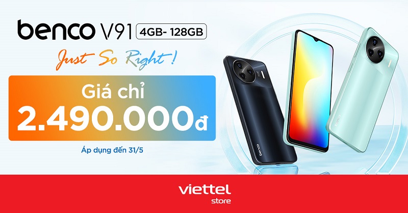 Mở bán Benco V91 với giá cực ưu đãi chỉ 2.490.000 đồng