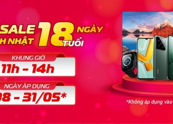 Flashsale 18 ngày – mừng sinh nhật 18 tuổi