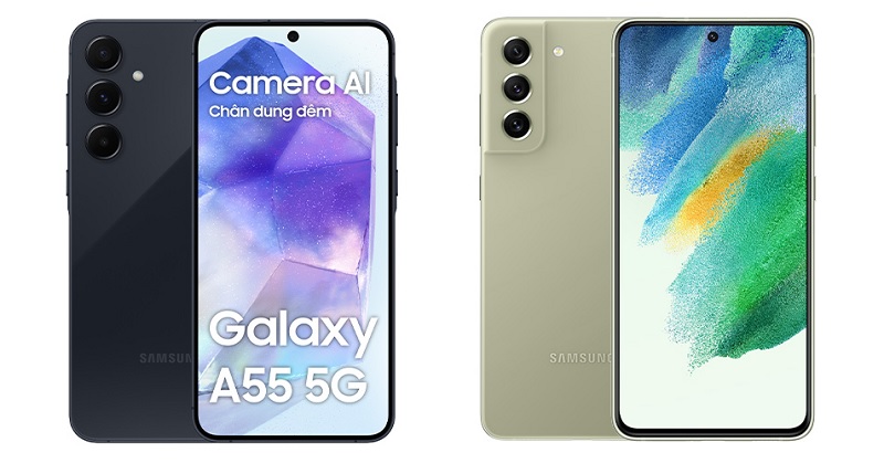 So sánh Samsung Galaxy A55 5G và Galaxy S21 FE 5G: Đâu là điện thoại dành cho bạn?