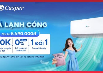Viettel Store mở bán điều hòa Casper trên toàn quốc, giá từ 5.490.000 đồng