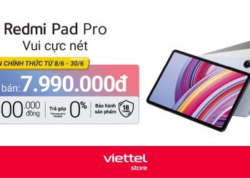 Mở bán Redmi Pad Pro, giảm ngay 500.000đ chỉ còn 7.490.000đ, chip Snapdragon 7s Gen 2, sạc nhanh 33W