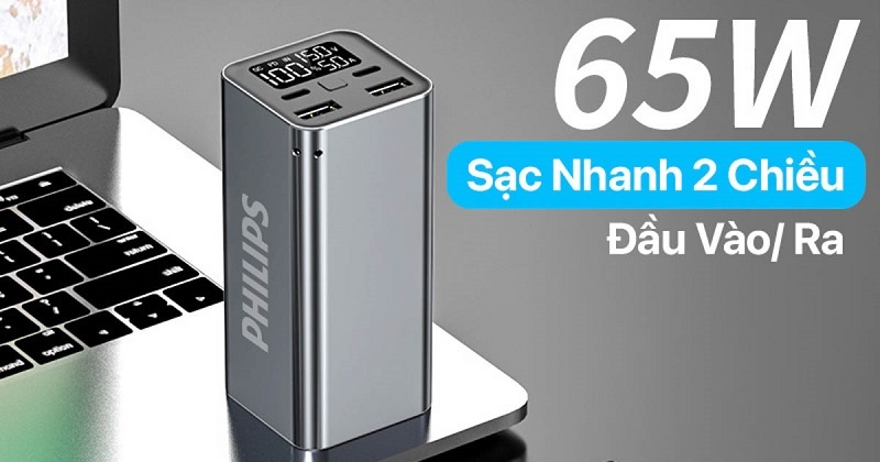 TOP 3 sạc dự phòng Philips 20000mAh tốt, giá rẻ hiện nay