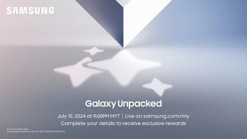 Sự kiện Galaxy Unpacked 2024 sẽ chính thức diễn ra vào ngày 10/7 tới