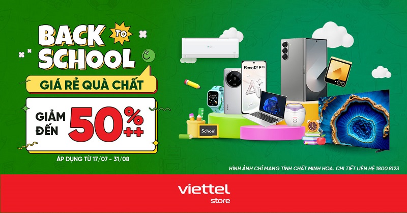 Back to school – Giá rẻ quà chất giảm đến 50%
