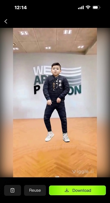 A child standing on a wood floor
Description automatically generated