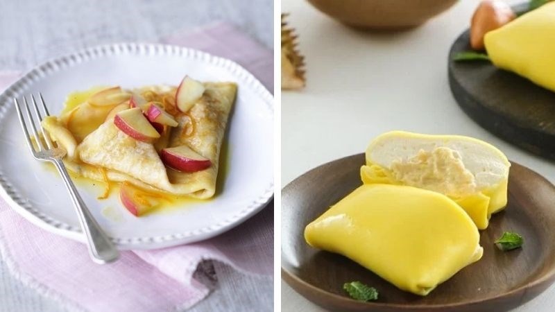 Cách làm bánh crepe hoa quả đơn giản, thơm ngon tại nhà