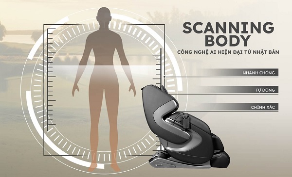 A massage chair with a body silhouette

Description automatically generated with medium confidence