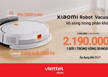 Robot hút bụi Xiaomi Vacuum E5 giá chỉ 2.190.000đ