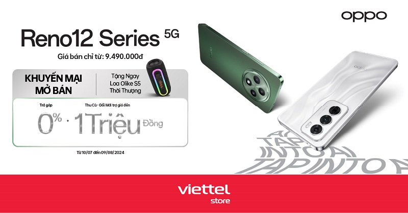 OPPO Reno12 Series ra mắt tại thị trường Việt Nam với tính năng AI, màn hình vô cực ấn tượng, giá chỉ từ 9.490.000 đồng