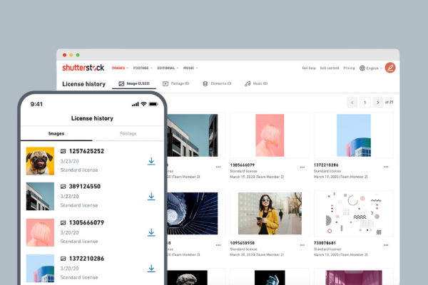 Shutterstock cung cấp công cụ tìm kiếm hình ảnh mạnh mẽ
