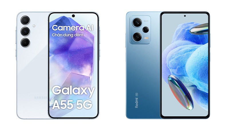 So sánh Samsung Galaxy A55 5G và Xiaomi Redmi Note 12 Pro 5G: Sản phẩm nào thích hợp với bạn nhất?