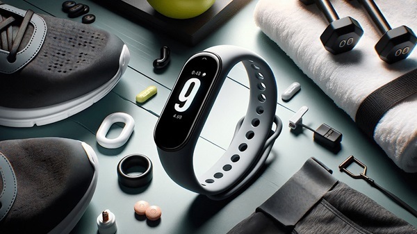 A fitness tracker on a table
Description automatically generated