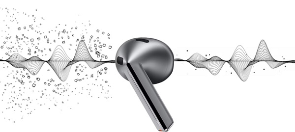 A silver earbud with a broken sound
Description automatically generated with medium confidence