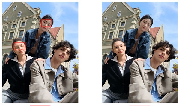 A collage of two people
Description automatically generated