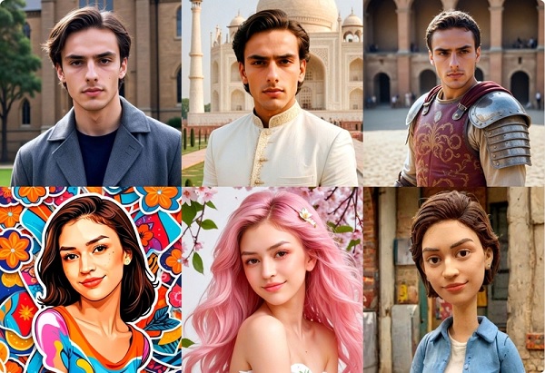 A collage of people posing for the camera
Description automatically generated