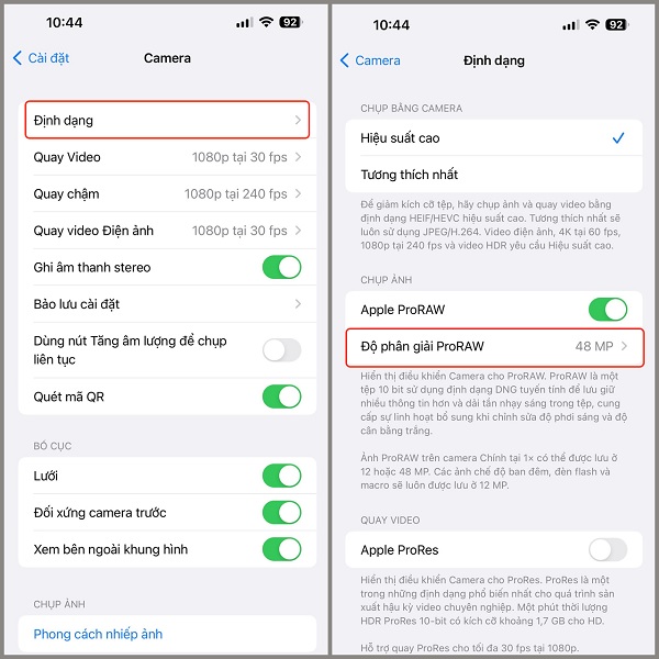 Apple ProRAW là gì?